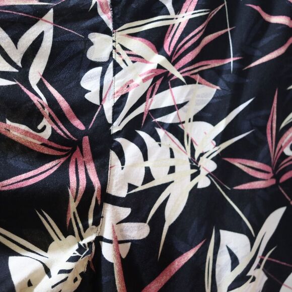 Cotton Works Mens 4X Tropical Floral Print Hawaiian Button Down Shirt - Picture 7 of 10